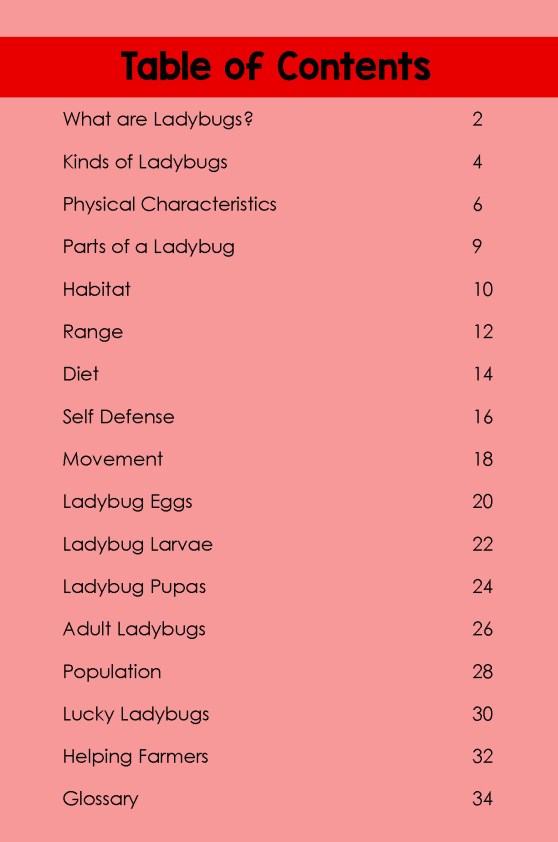 Ladybugs- TOC