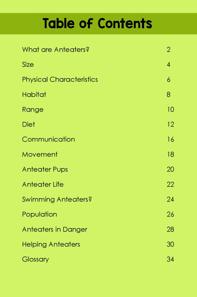 Anteaters TOC